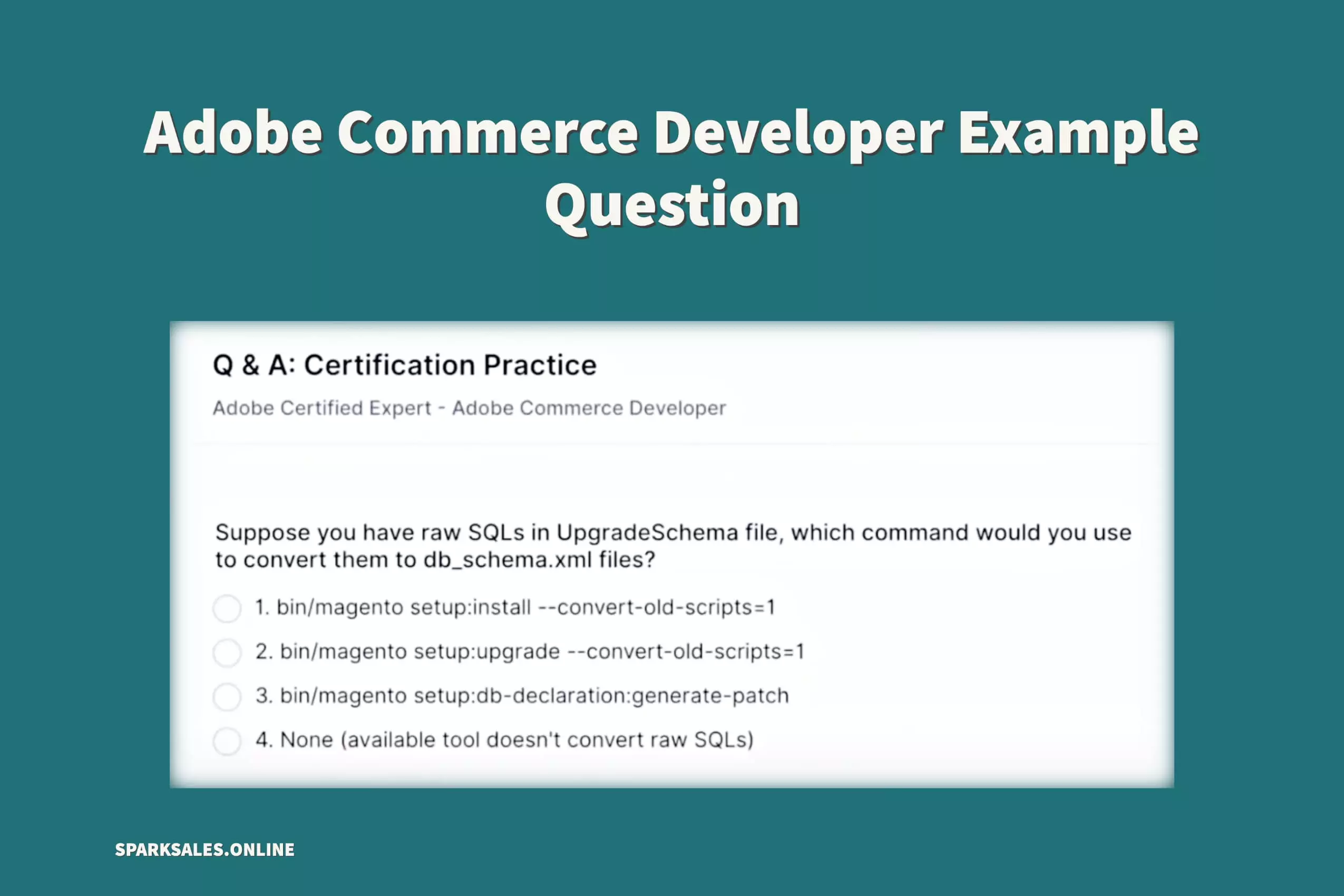 Adobe Commerce Developer Test Question