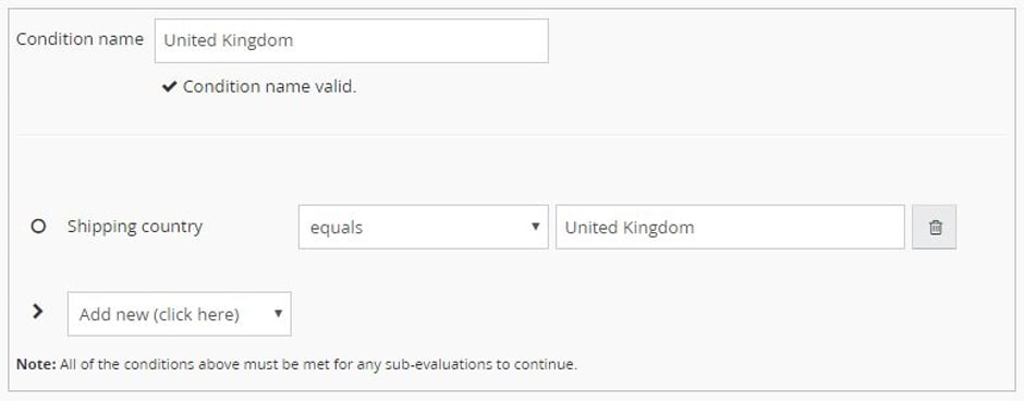 Shipping country uk