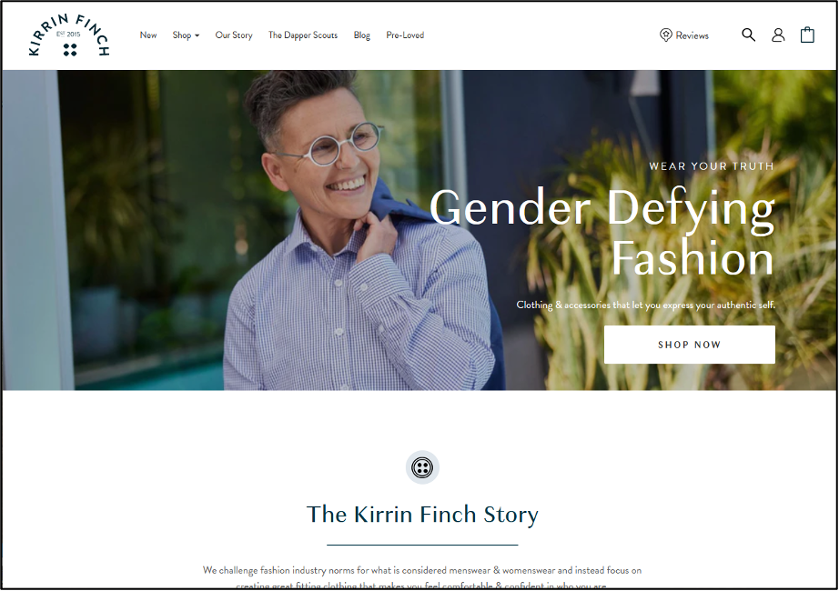 Kirrin Finch - Fashion Ecommerce Marketing Strategy Example.